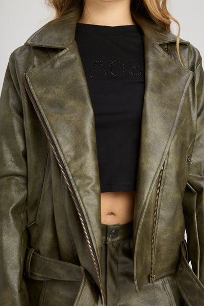 Campera Leather Anthem segunda foto