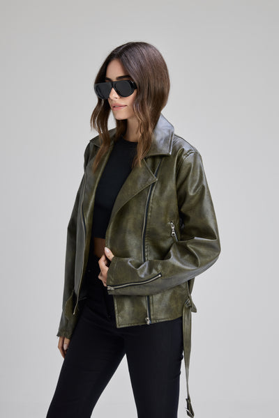 Campera Leather Anthem segunda foto