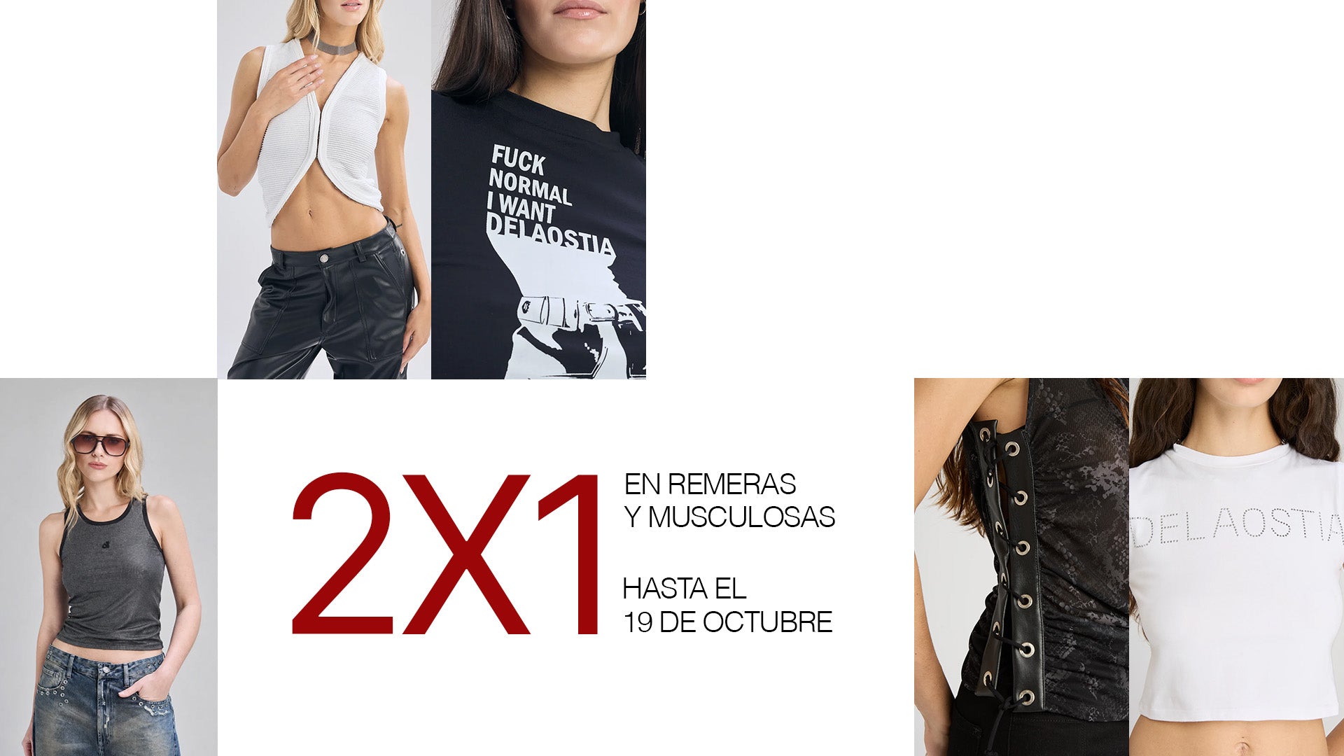 2X1 EN REMERAS Y MUSCULOSAS