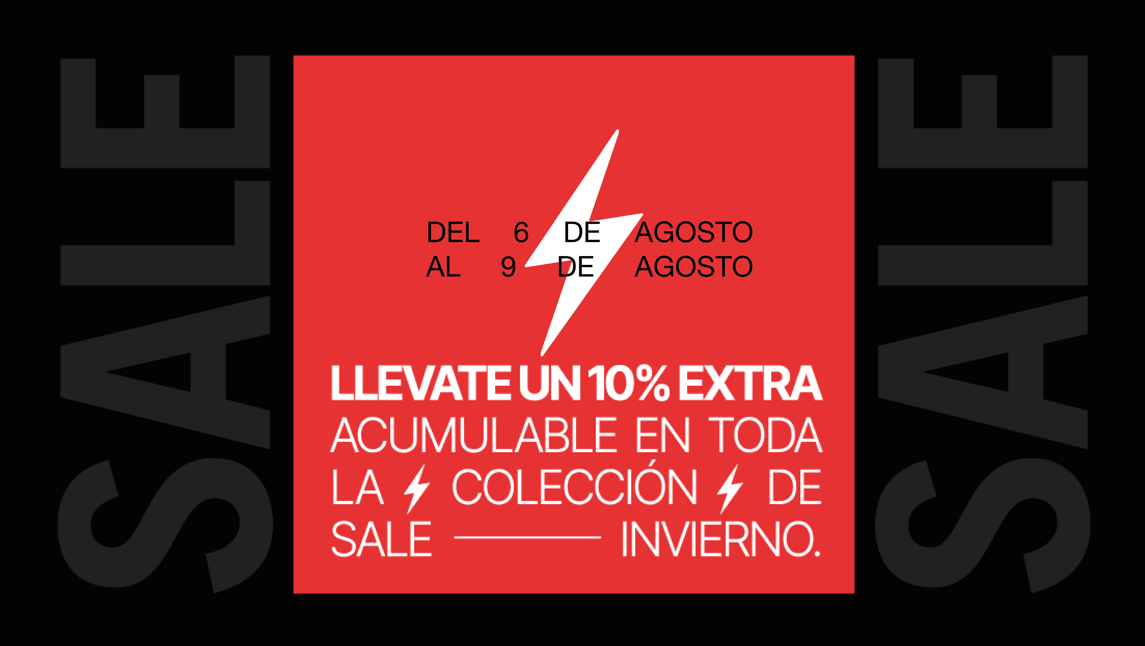 10% EXTRA EN COLECCIÓN SALE DE INVIERNO
